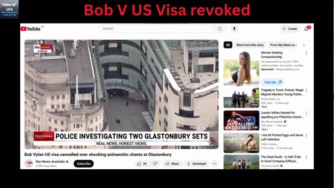 Bob V US Visa Revoked