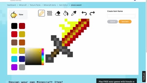 Tynker + Minecraft Item Editor