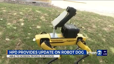 COVID ROBOT DOGS DEPLOYING IN Hawaii