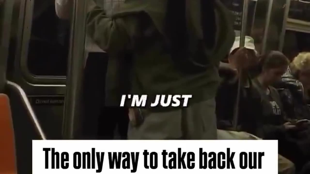 Black fatigue maxing as White man stands up to violent dindu on the subway who threatened an old man