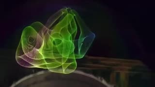 Bubble Cymatics, a living formation, ring light bubbles vibrations