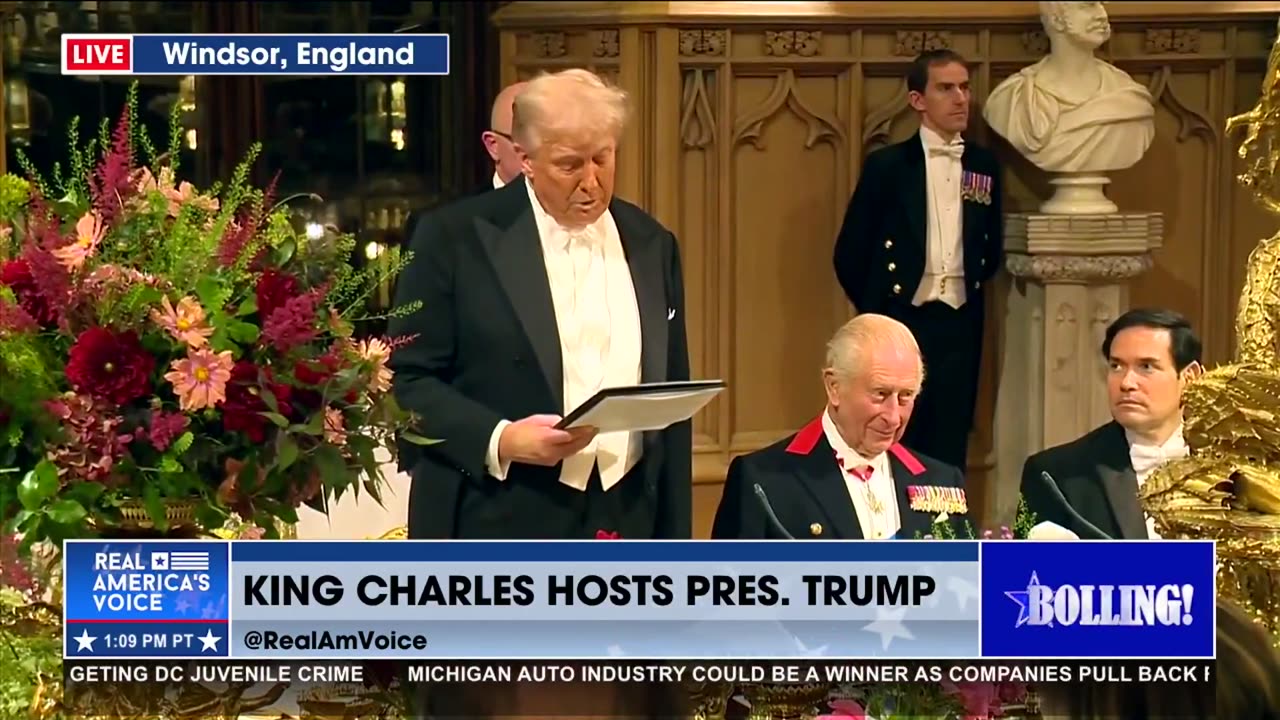 PRESIDENT TRUMP’S REMARKS AT STATE BANQUET AT WINDSOR CASTLE