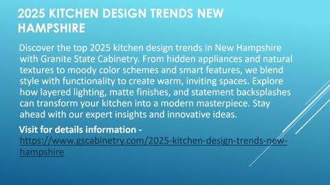 2025 kitchen design trends new hampshire