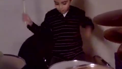 7 Year Old Me Playing The Drums