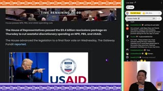 Dem Senator Gets Gored By Feds, First DOGE Cuts Passes The House, US Not Helping lsrael