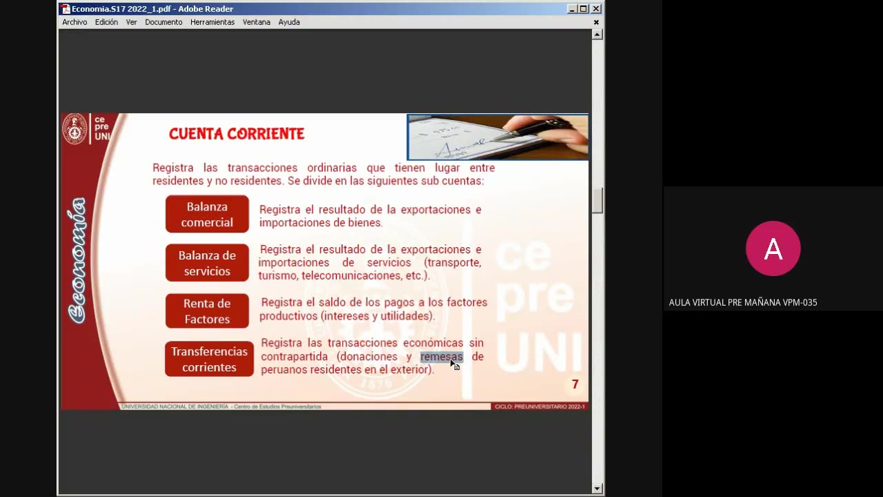 CEPRE UNI 2022 - 1 | Semana 17 | Economía