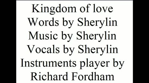 Kingdom Of Love [written by SRM]