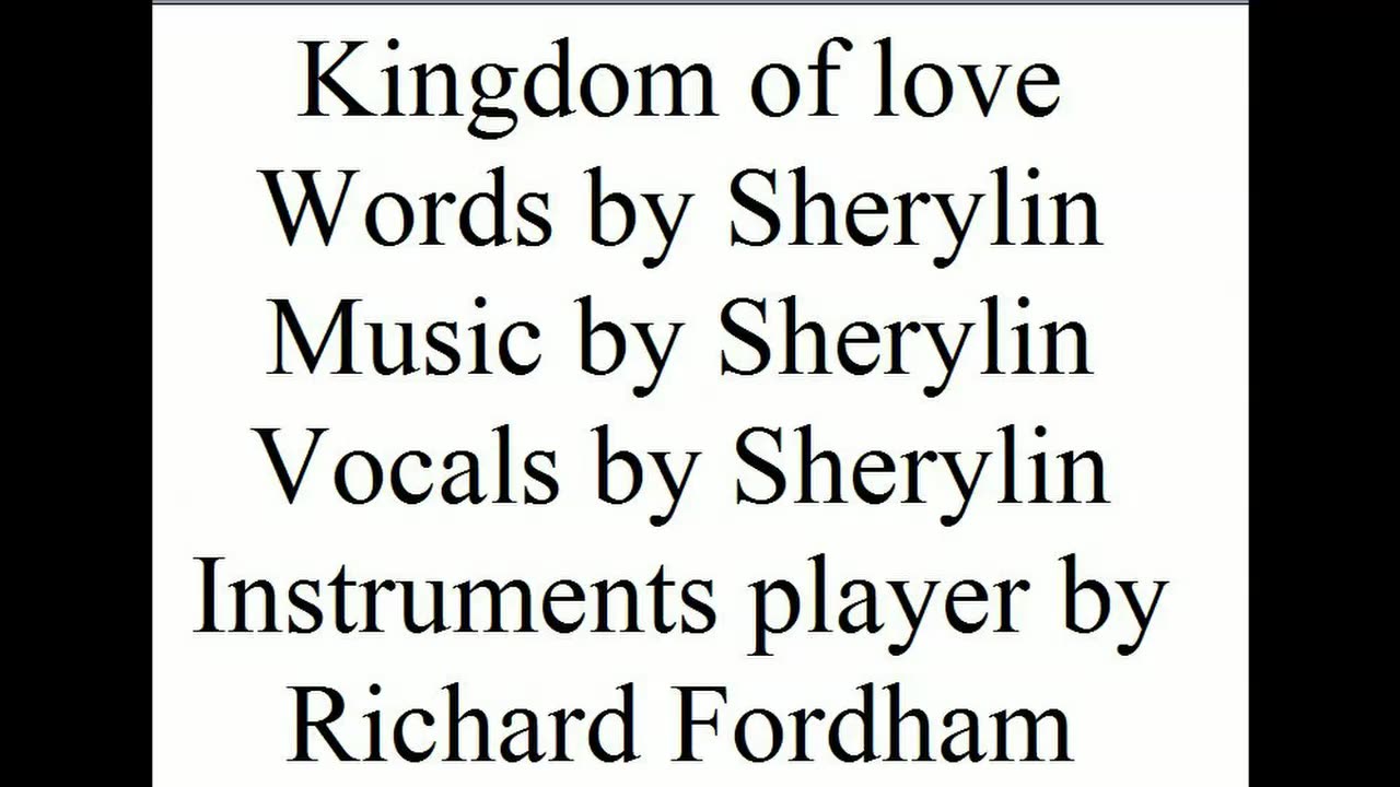 Kingdom Of Love [written by SRM]