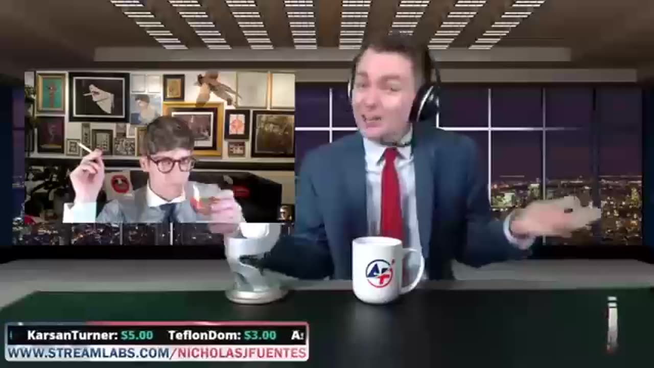 Nick Fuentes debating Lucian Wintrich on American First (2018)