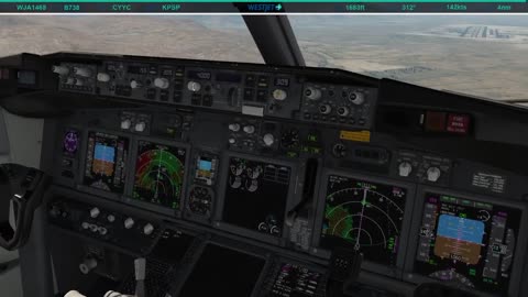 Landing in Palm Springs (KPSP)