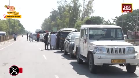 Pakistani Nationals Queue at Attari Border Following Closure After Pahelgam Terror Attack