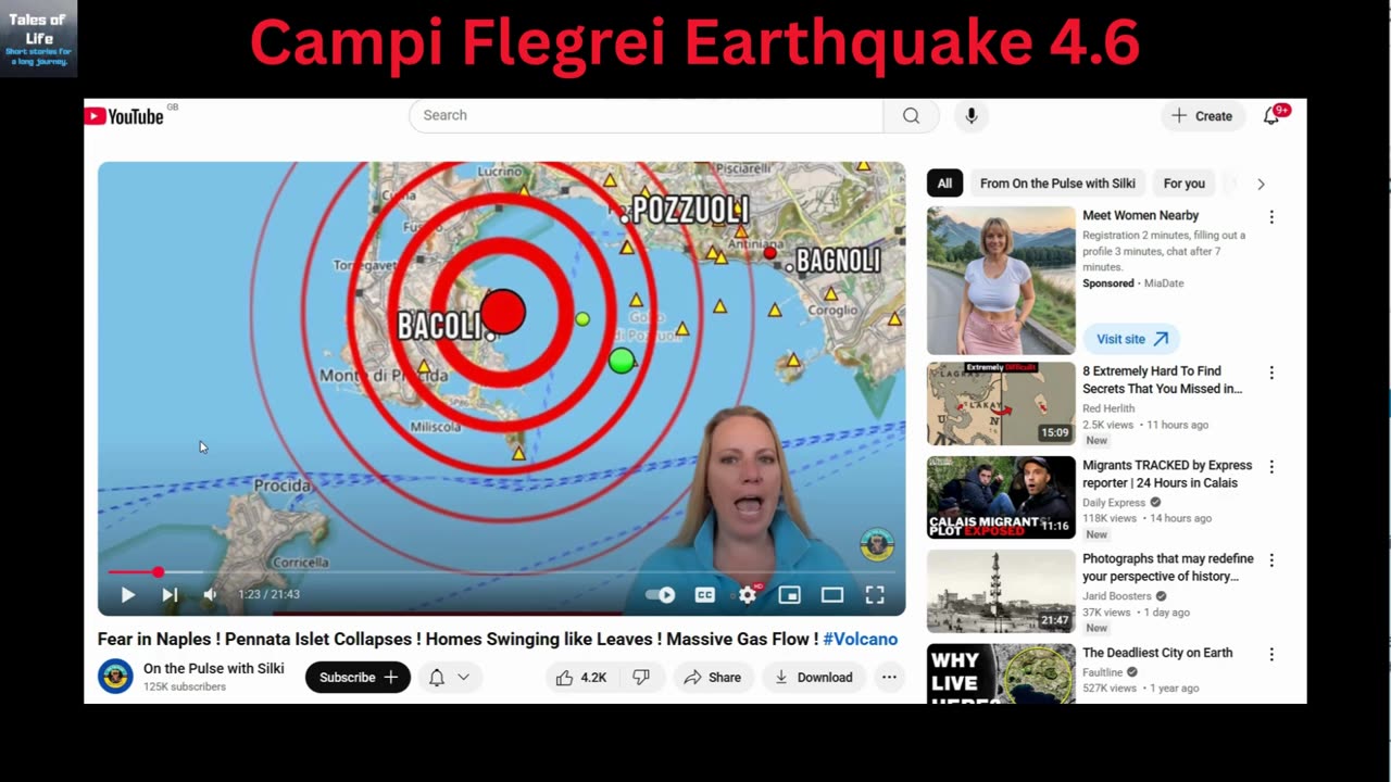 Campi Flegeri Earthquake 4.6