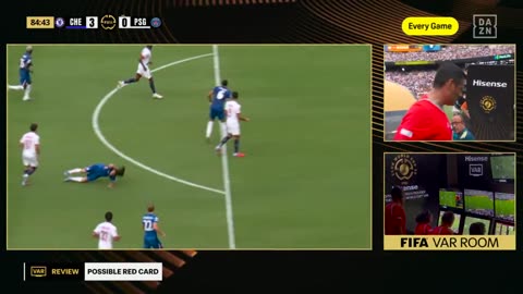 Joao Neves sent off for pulling Cucurella's hair