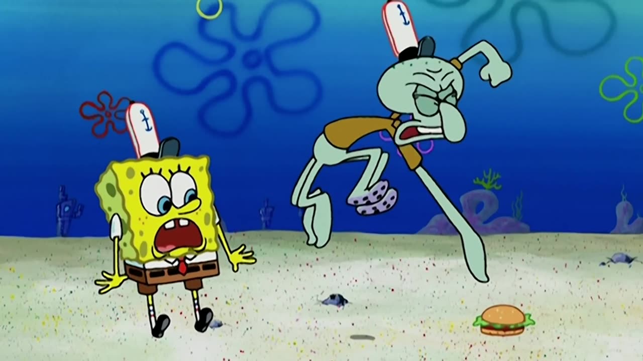 Squidward’s First Krabby Patty 🍔 in 5 Minutes!