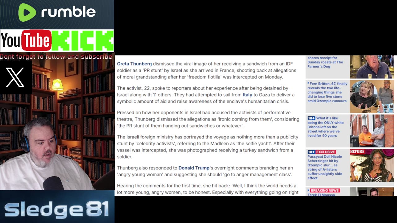 Greta Thunberg dismisses viral image of her receiving a sandwich from an IDF soldier as 'a PR stunt