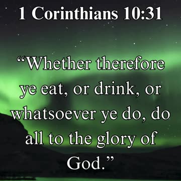 1 Corinthians 10:31