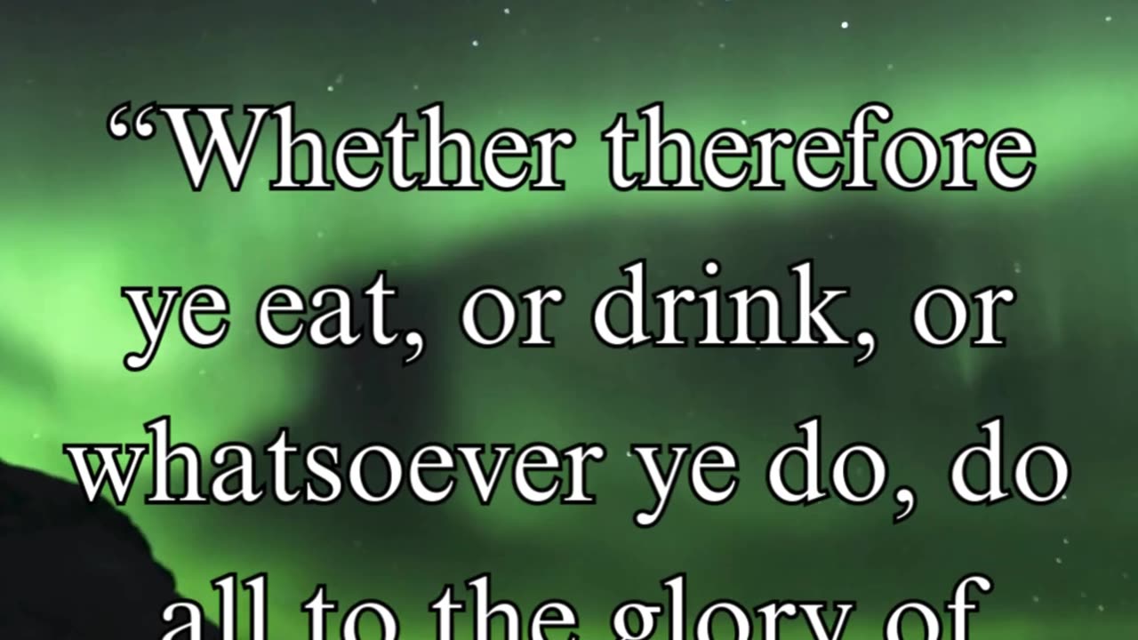 1 Corinthians 10:31