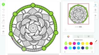 Coloring Book for adults - mandala 7