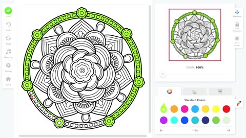 Coloring Book for adults - mandala 7
