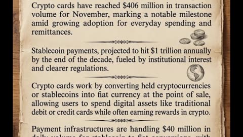 Crypto cards hit a massive $406M in transaction volume last November