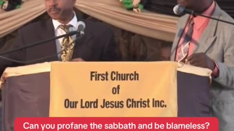 Part 9 Apostle Gino Jennings Sabbath debate