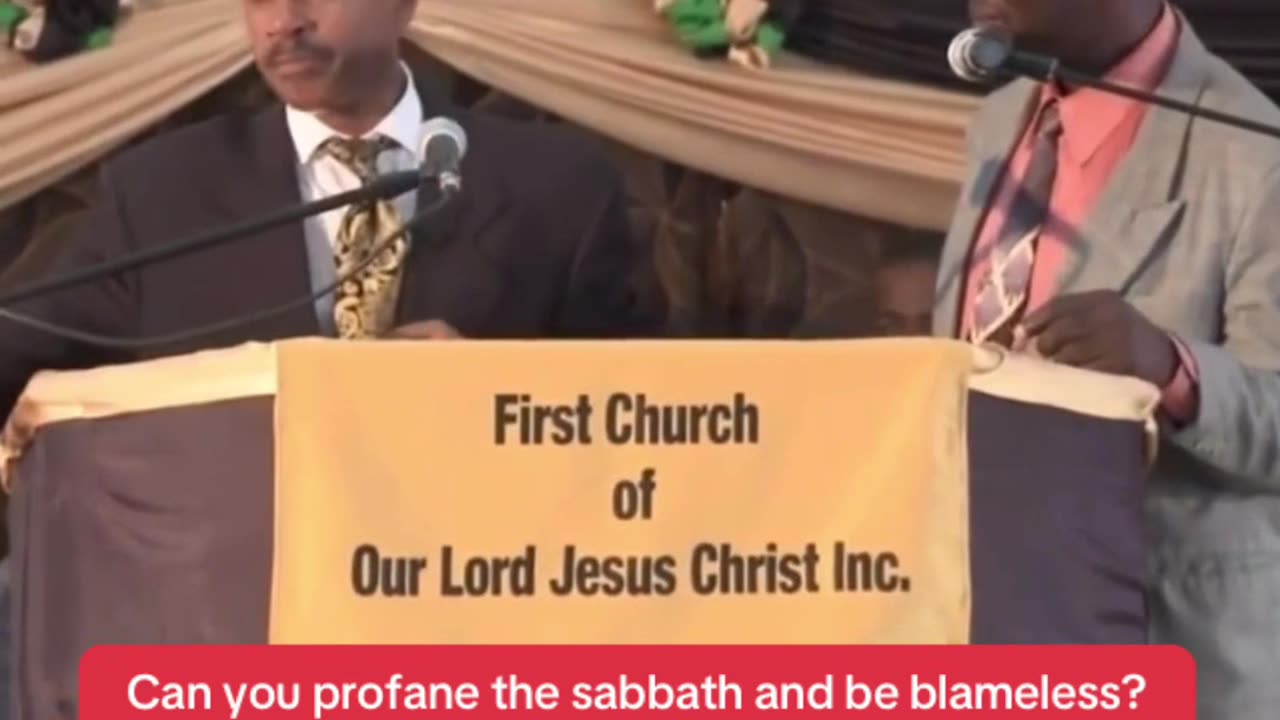 Part 9 Apostle Gino Jennings Sabbath debate