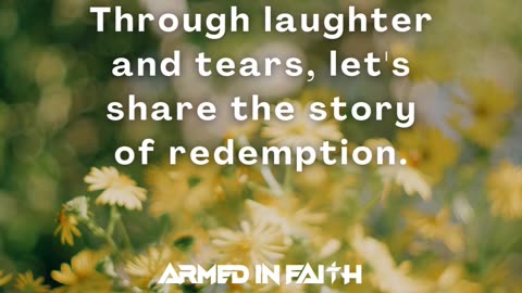 Our redemption has a story—let’s tell it.