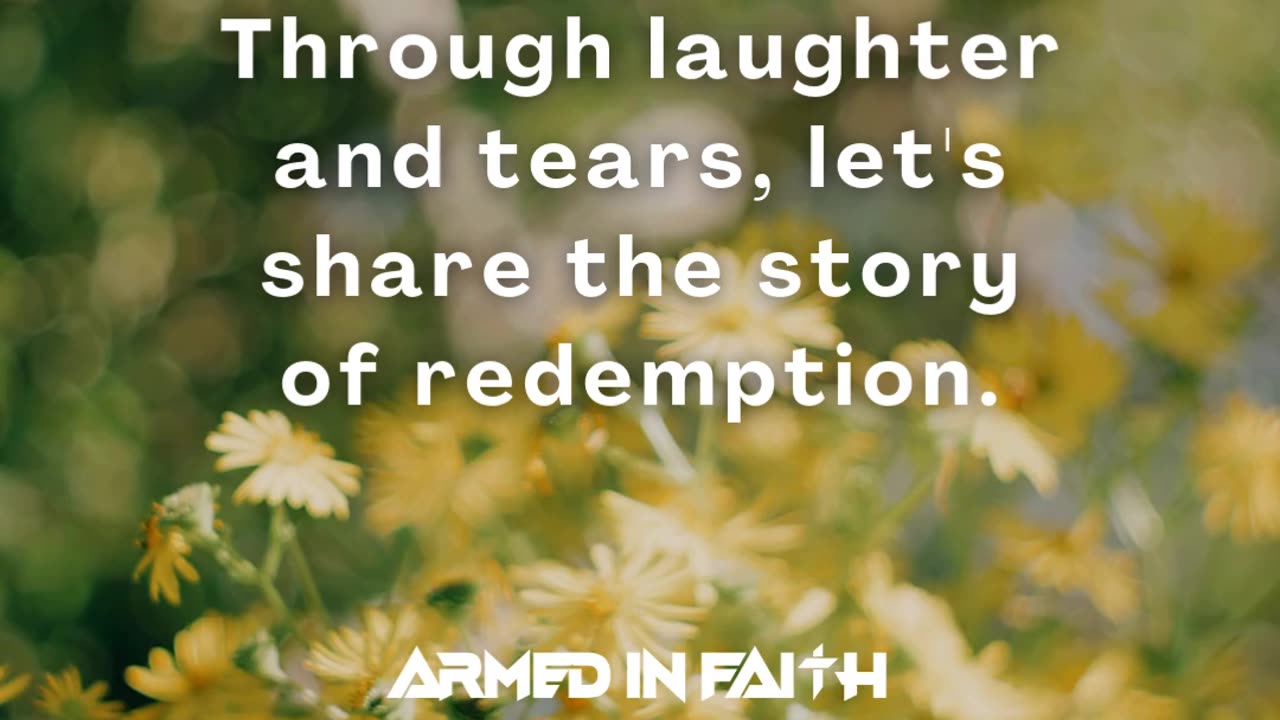 Our redemption has a story—let’s tell it.