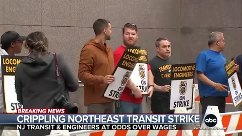 New Jersey Transit strike leaves 350,000 commuters scrambling for transportation