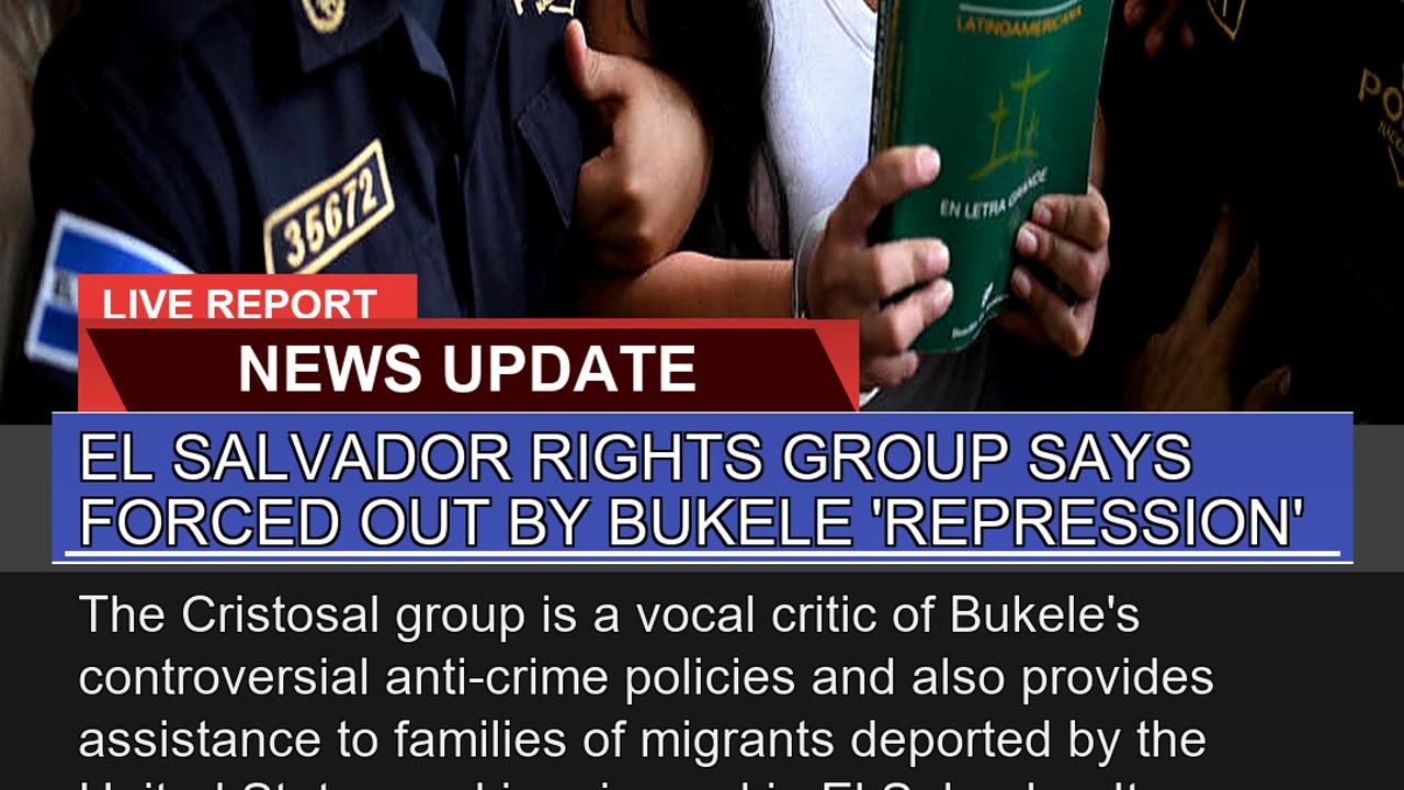 El Salvador Rights Group Says Forced Out by Bukele