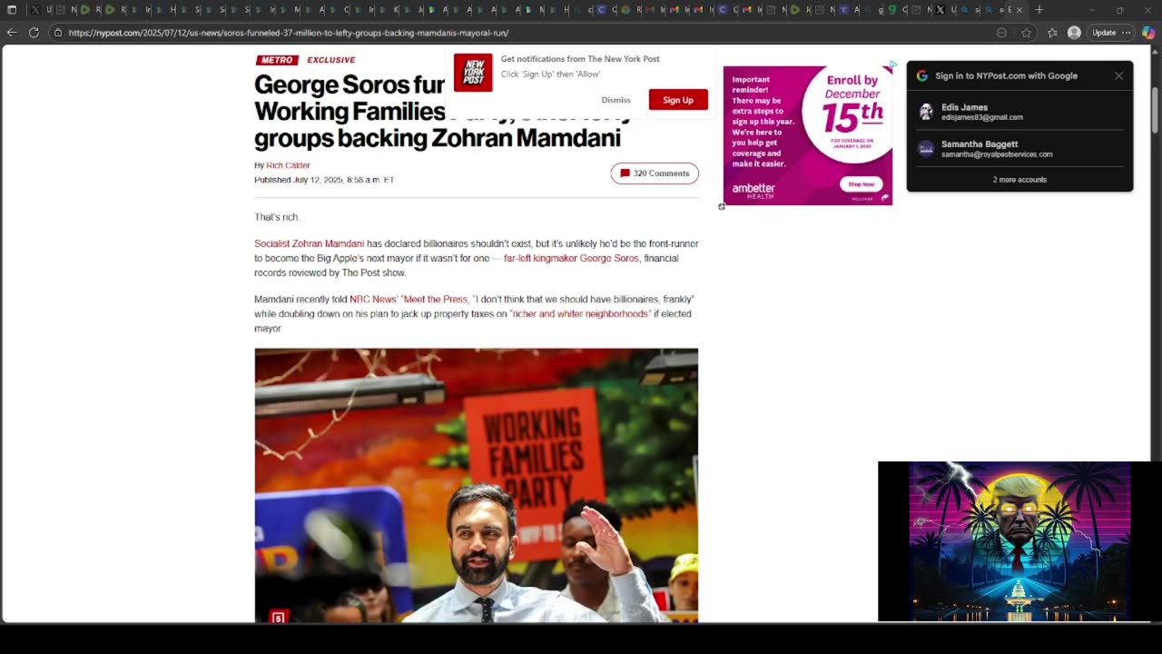 Zohran Mamdani funded by Soros