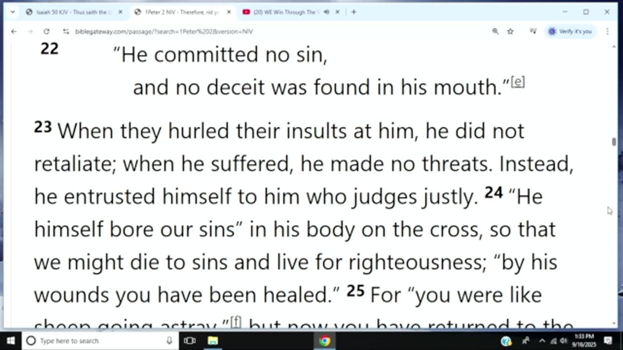 WE Win Through The Value Of Jesus Blood