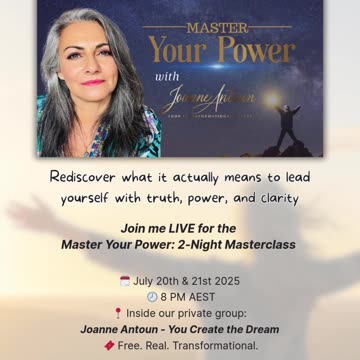 Join me LIVE for the Master Your Power 2-Night Masterclass #selfimprovement #selfmastery #lifecoach