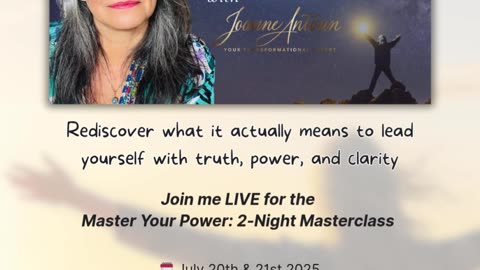 Join me LIVE for the Master Your Power 2-Night Masterclass #selfimprovement #selfmastery #lifecoach