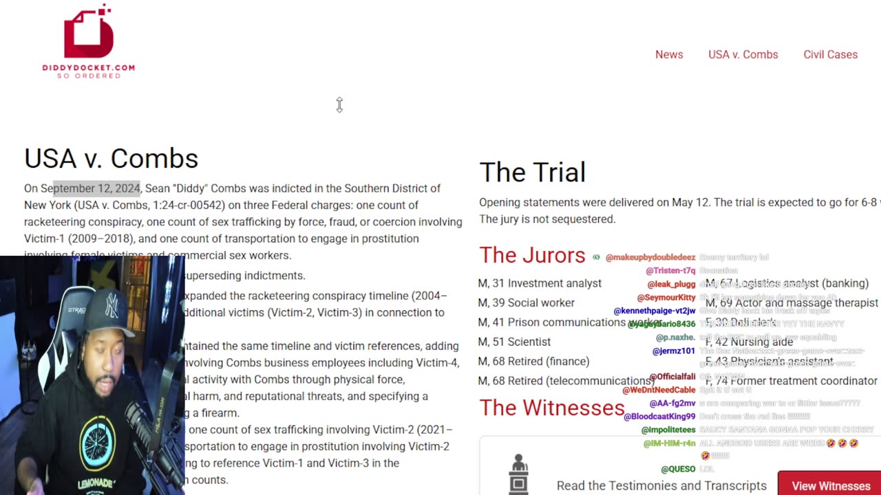 Diddy Trial Day 33: Verdict Watch! Jury Set to Deliberate and deliver Verdict!! (1/30)