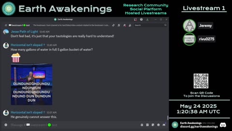 Earth Awakenings - Livestream 1 - #3188