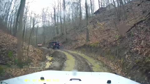 Jeep Crawl through Punkin Hollow Rd KY - Dash Cam Part 1