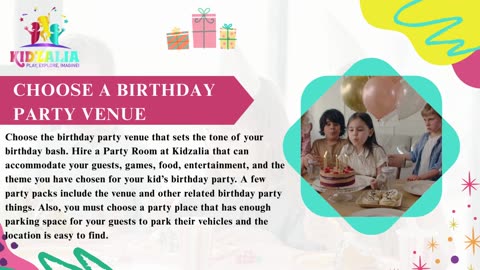 Birthday Party Venues Near Me | KidZalia