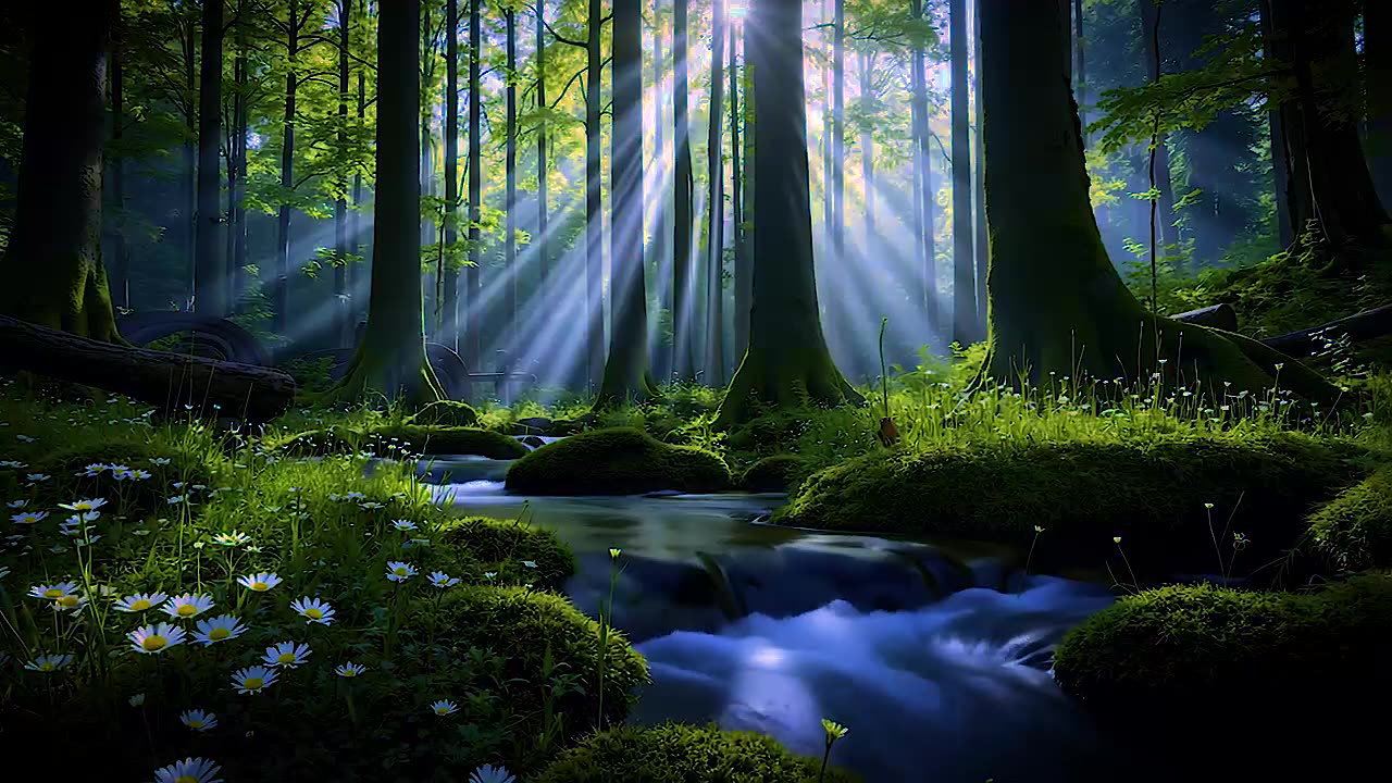 Soothing Sound of Forest Stream - Birds Chirping | Nature Melody for Deep Relaxation and Sleep