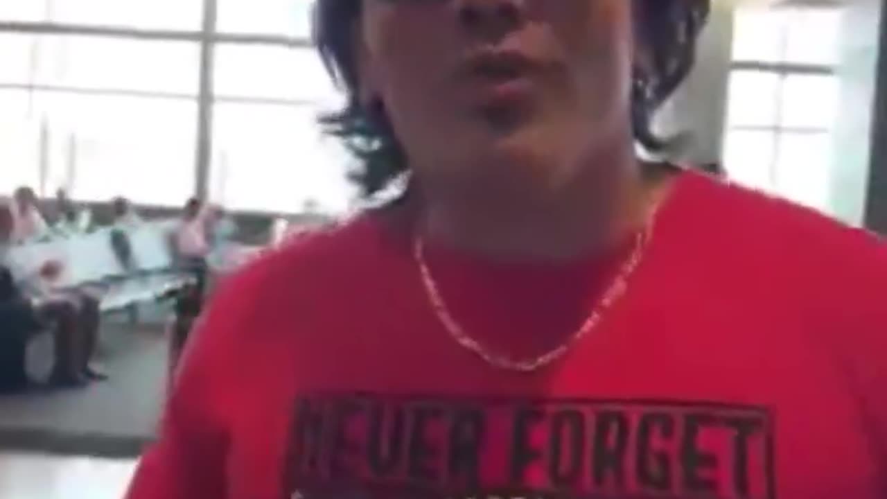 negro calls out Gypsy Crusader at the Airport and then backs down from him!