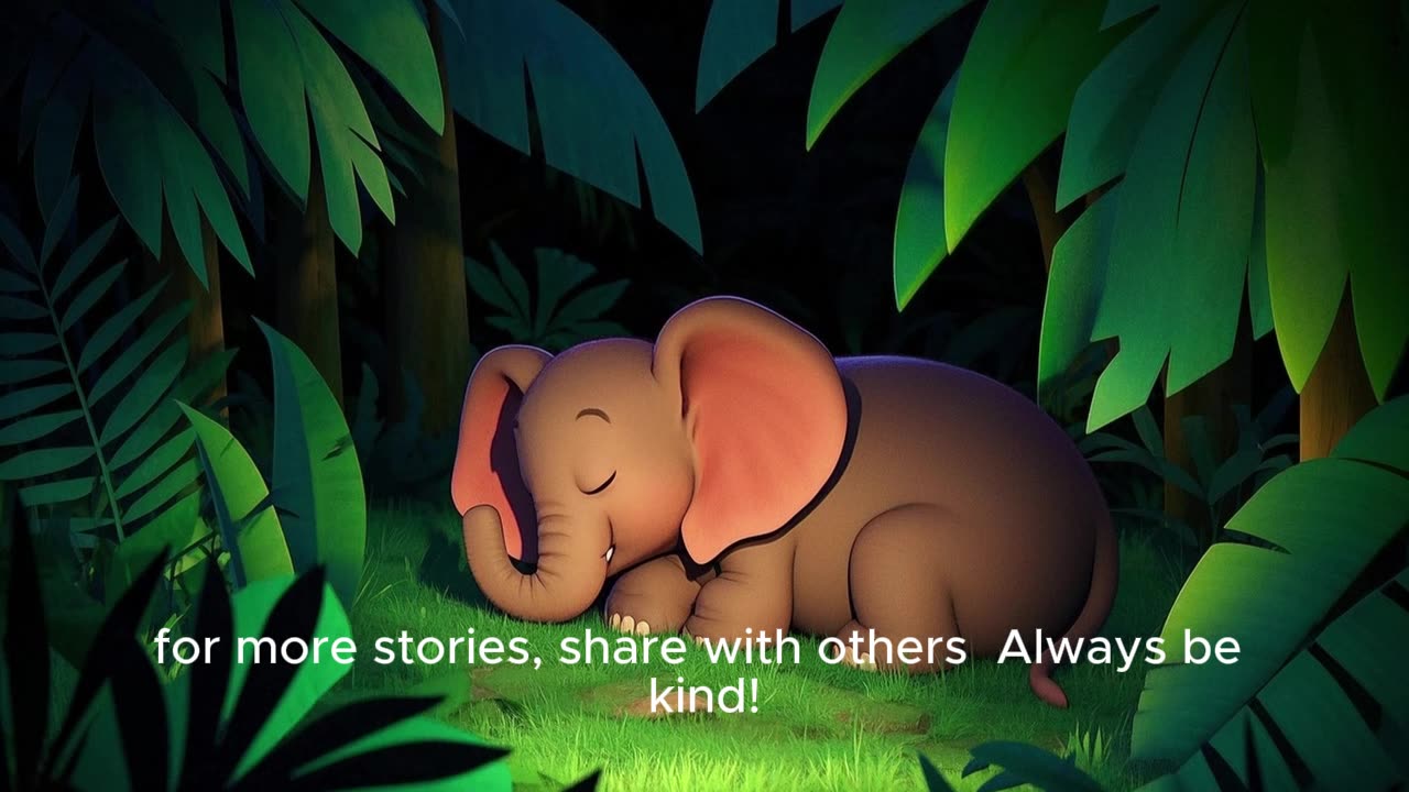 Baby elephant Bedtime story