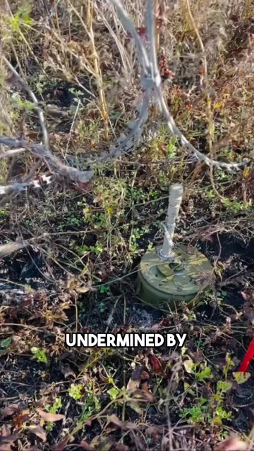 Ukrainian Barriers Attached to Land Mines