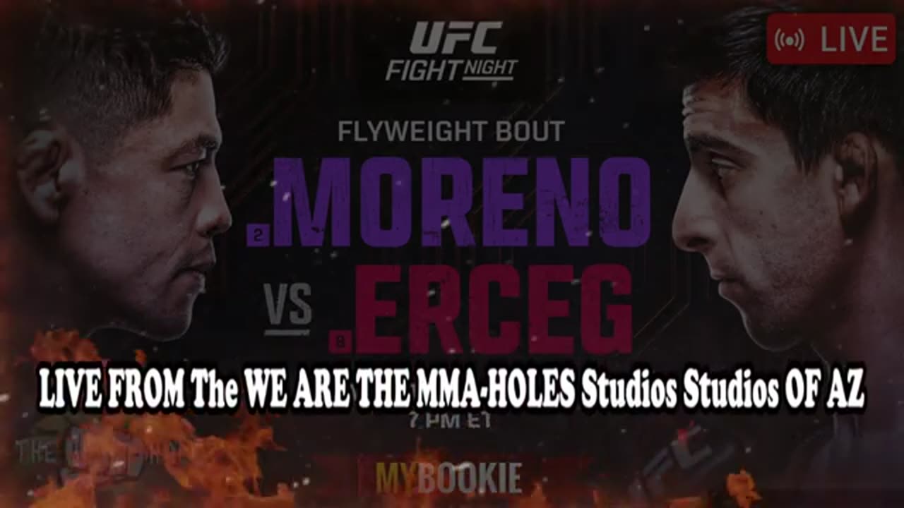 Flyweight bout among Moreno vs Erceg