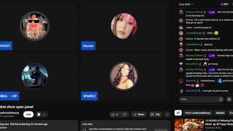 LoudMouthHussy Sep 20, 2025 'drama shat show open panel'