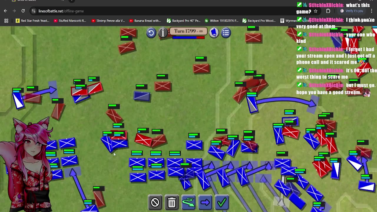 Waking Up. Playing some Lines of Battle