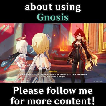 Mavuika on using Gnosis 1