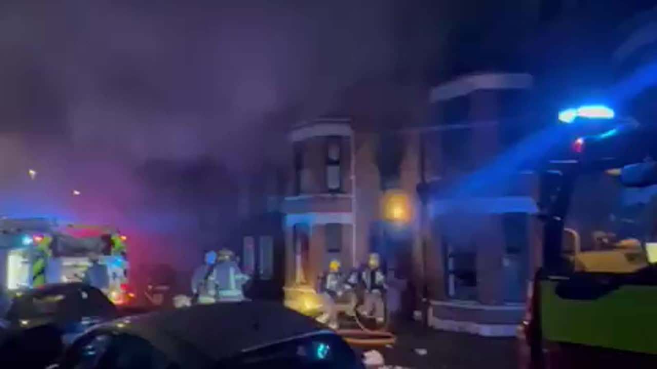 Meanwhile in #Ballymena, N.Ireland Locals erupt following the serious sexual assault of young girls