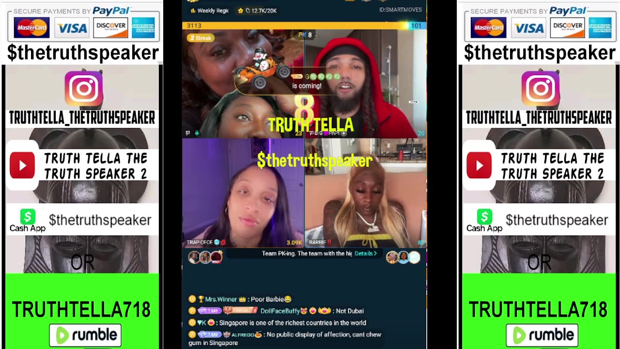 QUEEN TOMIKAY SUNDAY TEACAP DEBUNKING THE LIES & TEAM PK WITH TRAP CECE, BIG SUEWOO, PAPI & MORE PT. 2