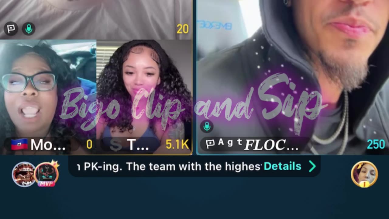 Team pk Finesse ft Flocko showing Moet how Papi kicked her 8/20/25 #bigoclipandsip