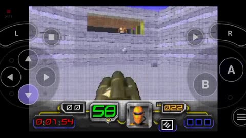 Dark Arena (USA, Europe) - gameplay GBA Doom Futuristic Robot FPS Sci-fi